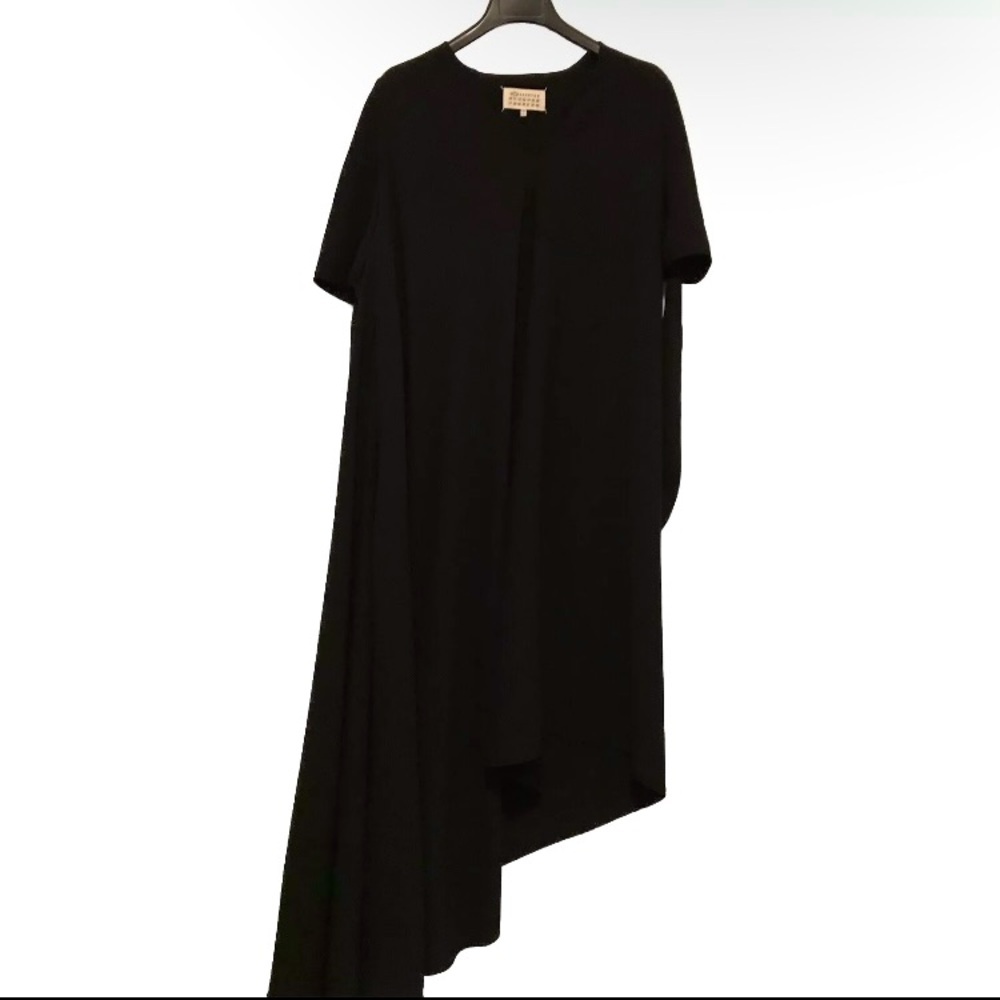 Elegant Black Asymmetrical Dress
